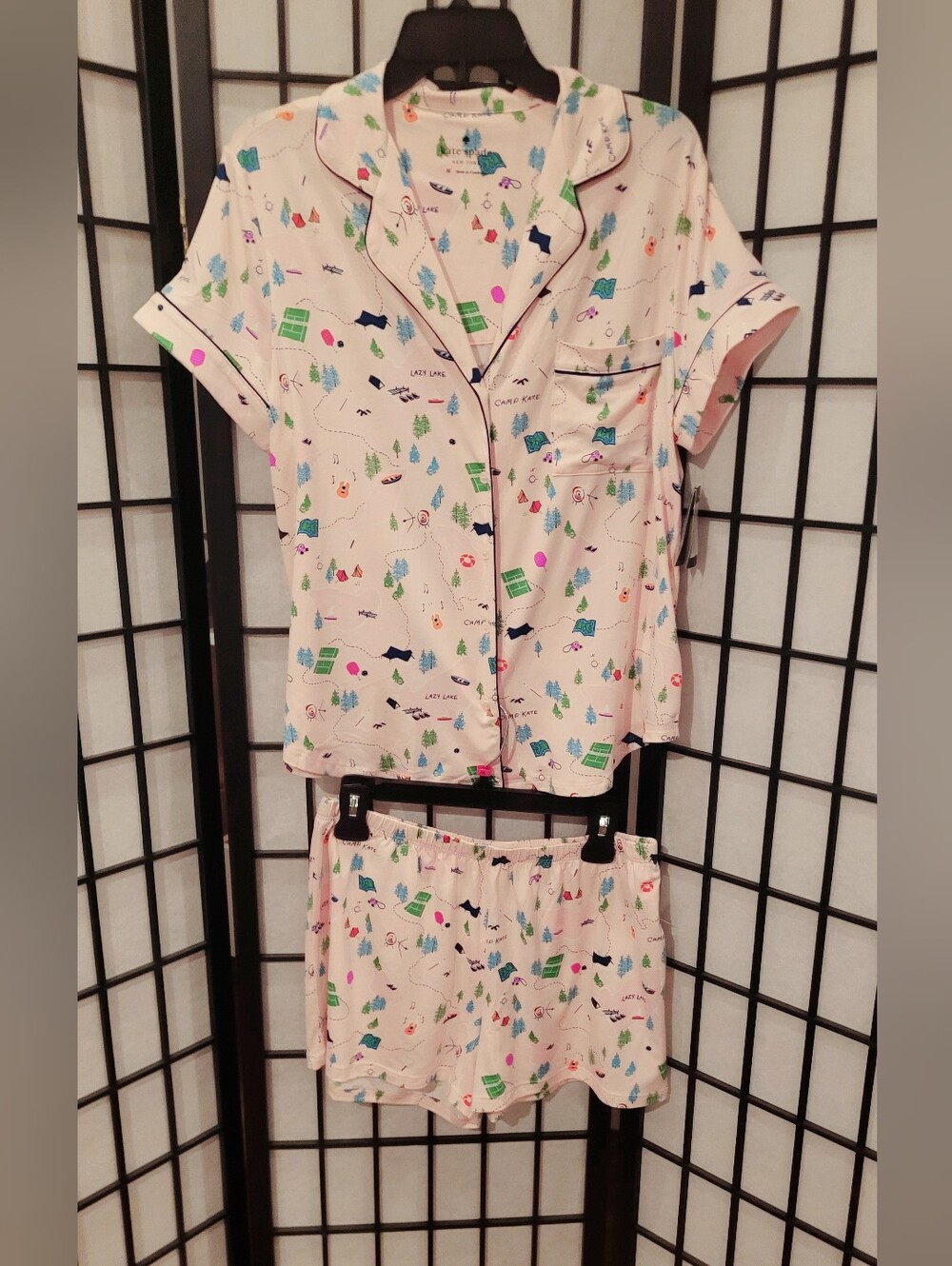 Kate Spade Camp Kate Short Pajama Set - Picture 2 of 7
